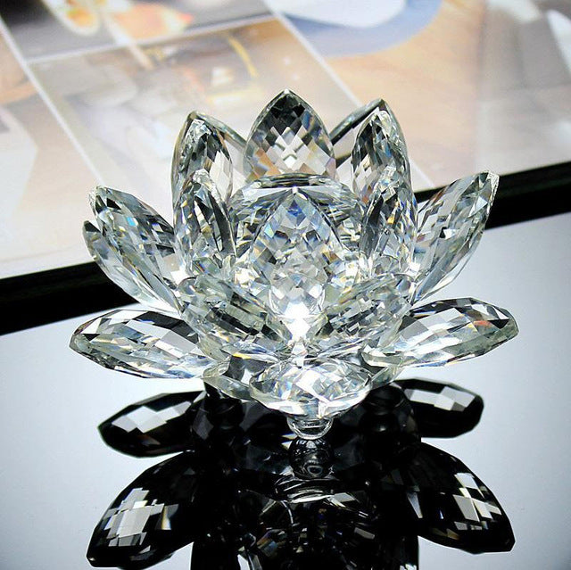Fleur de Lotus Feng Shui en Cristal - 8 coloris - Boutique Namaste