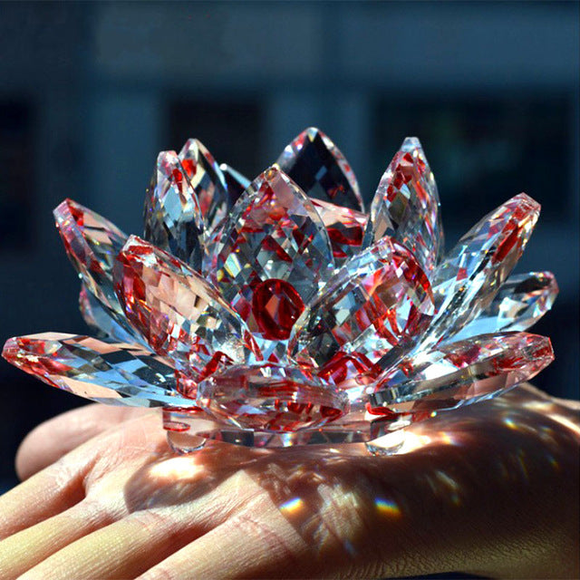 Fleur de Lotus Feng Shui en Cristal - 8 coloris - Boutique Namaste