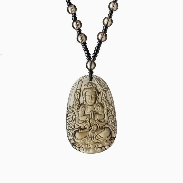 Collier en Obsidienne Eveil du Buddha - 2 coloris - Boutique Namaste