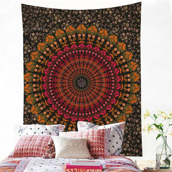 Toile Murale Mandala - Motifs Indiens - 4 coloris - Boutique Namaste