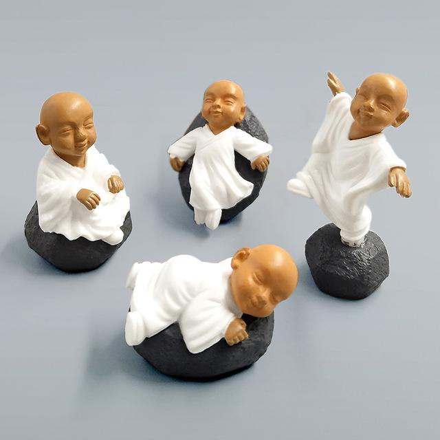 4 statuettes miniatures de Bouddha - Boutique Namaste