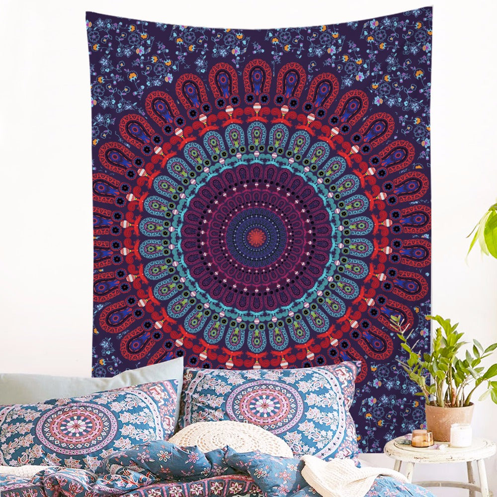 Toile Murale Mandala - Motifs Indiens - 4 coloris - Boutique Namaste