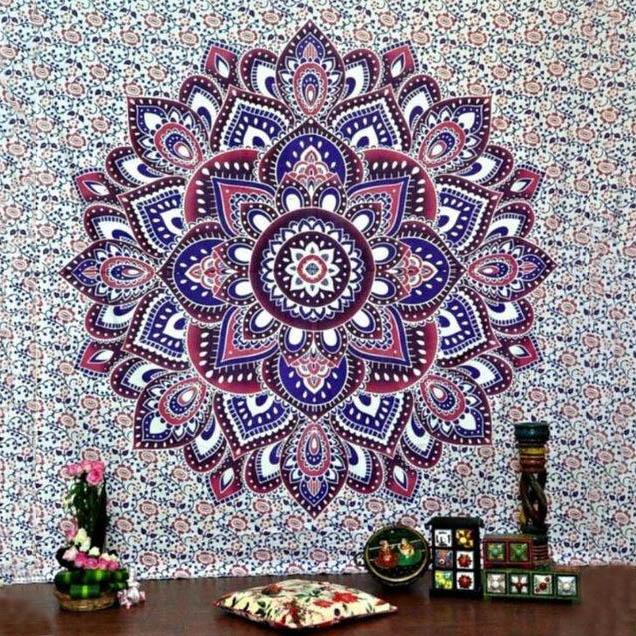 Toile Murale Mandala - Fleur pétillante - Boutique Namaste