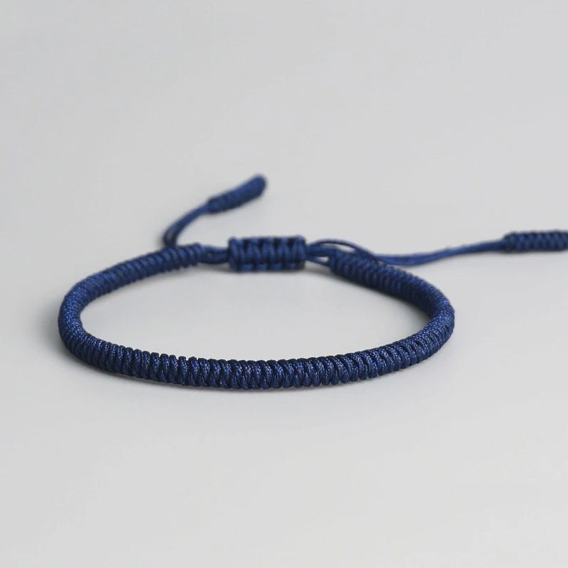 Triple Bracelet Tibétain Bleu Noir